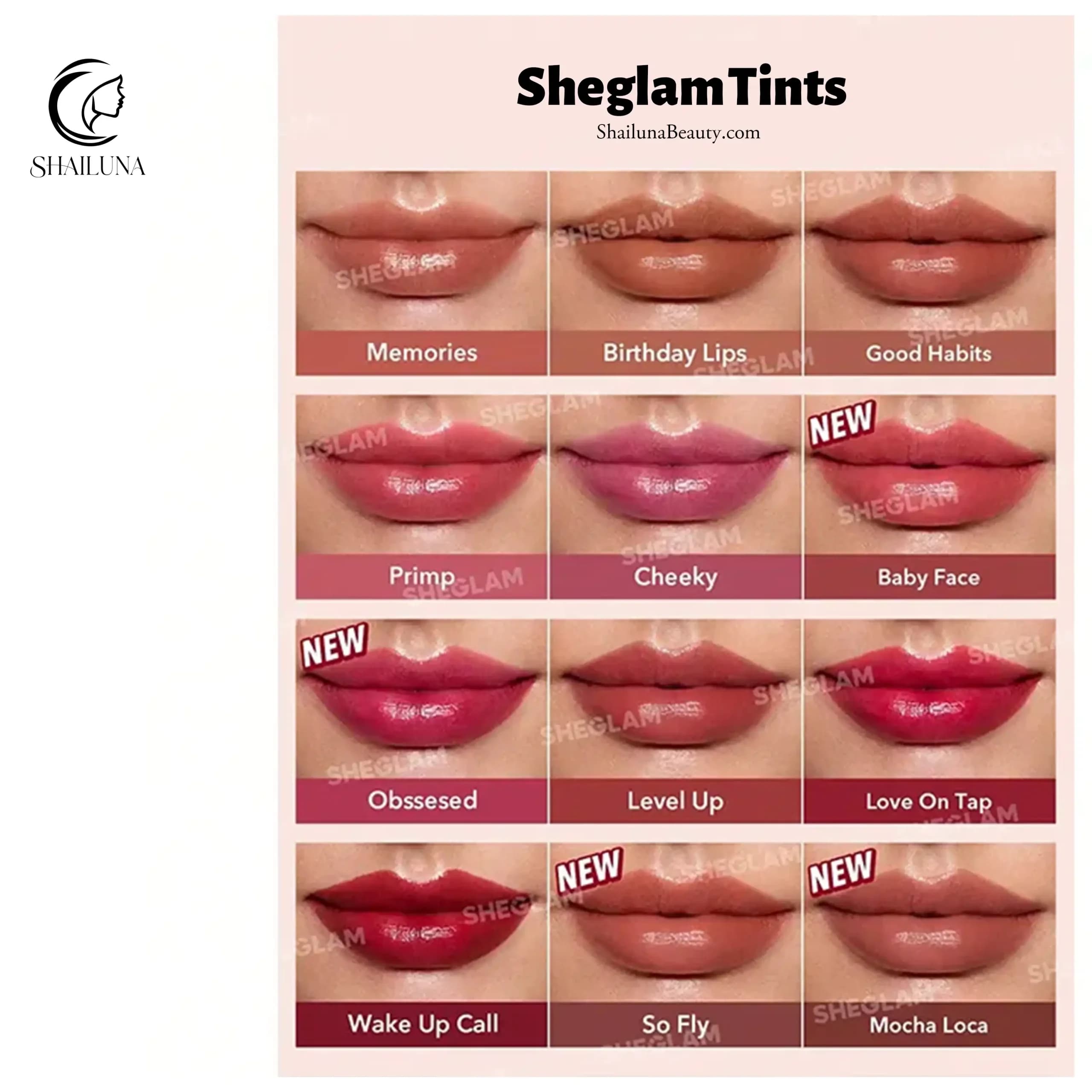 تینت لب شیگلم مدل sheglam Memories — تصویر ۳