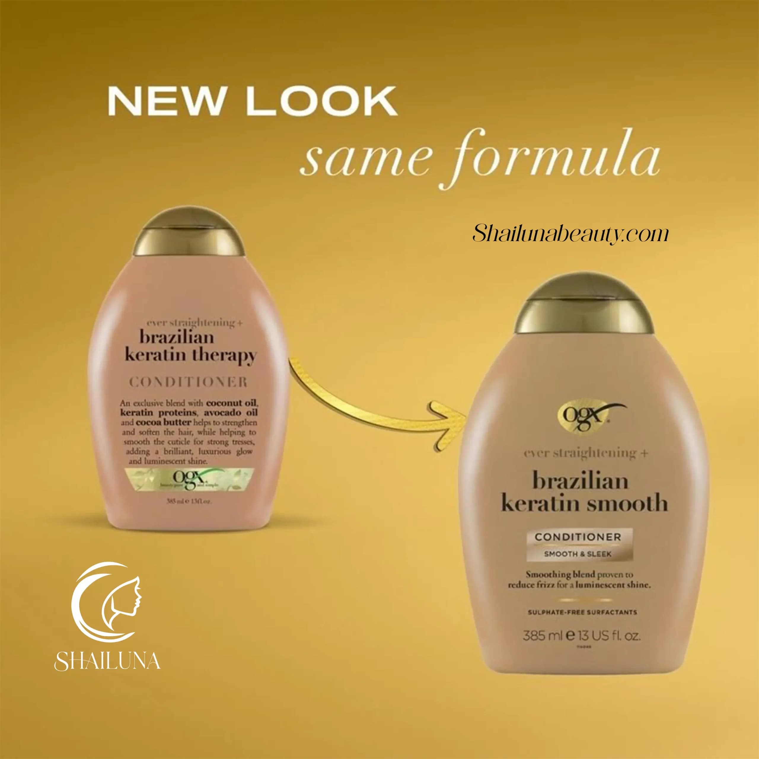 شامپو او جی ایکس OGX مدل کراتین برزیلی Brazilian Keratin Smooth — تصویر ۲