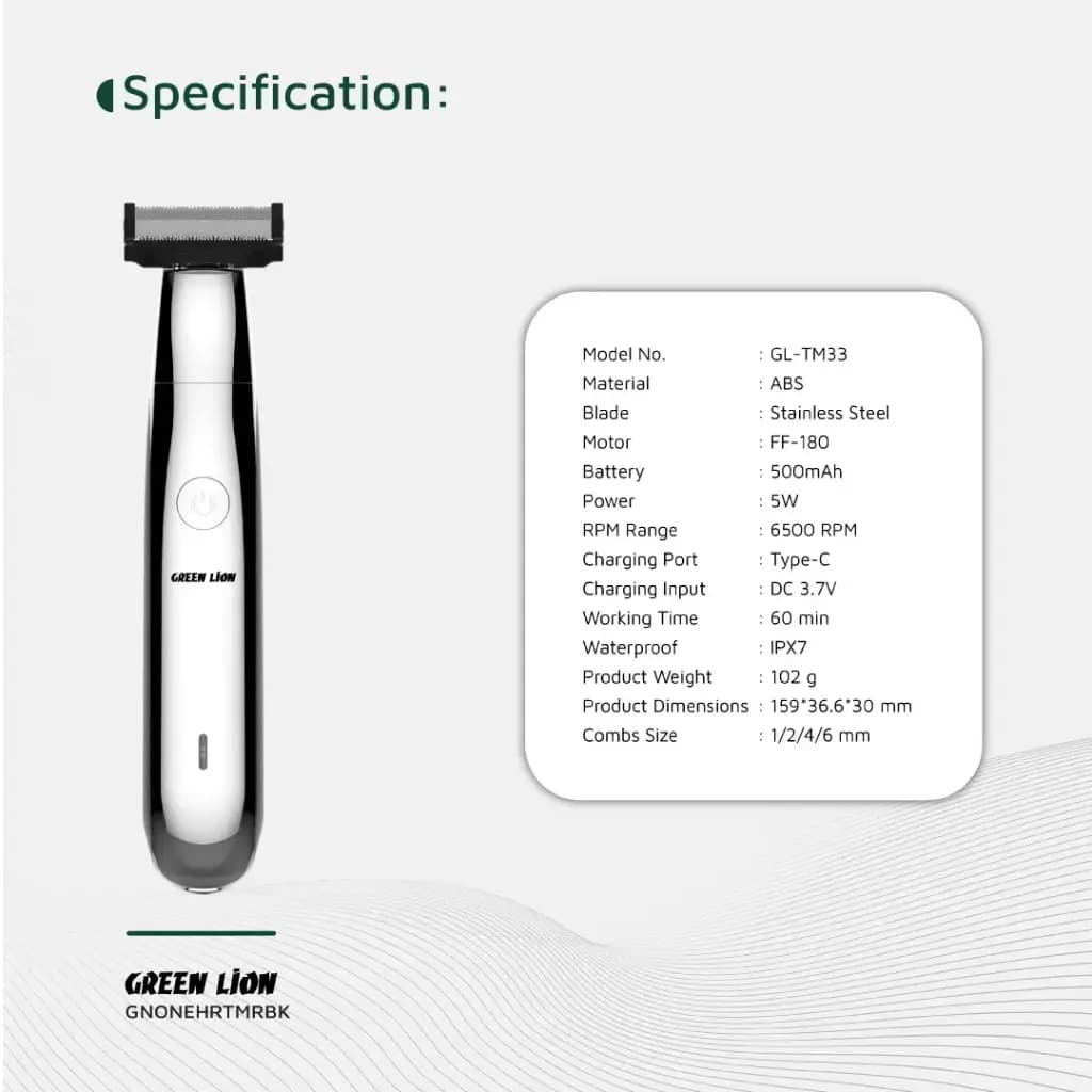 ماشین اصلاح موی سر و صورت گرین لاین مدل One Blade Pro — تصویر ۵
