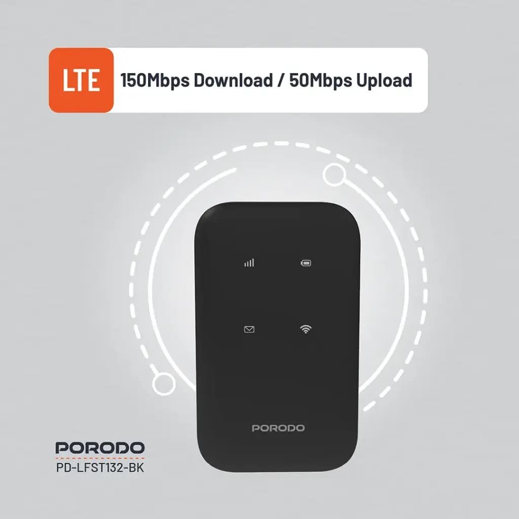مودم همراه 4G LTE با پشتیبانی WiFi 6 پورودو مدل LFS132 — تصویر ۷