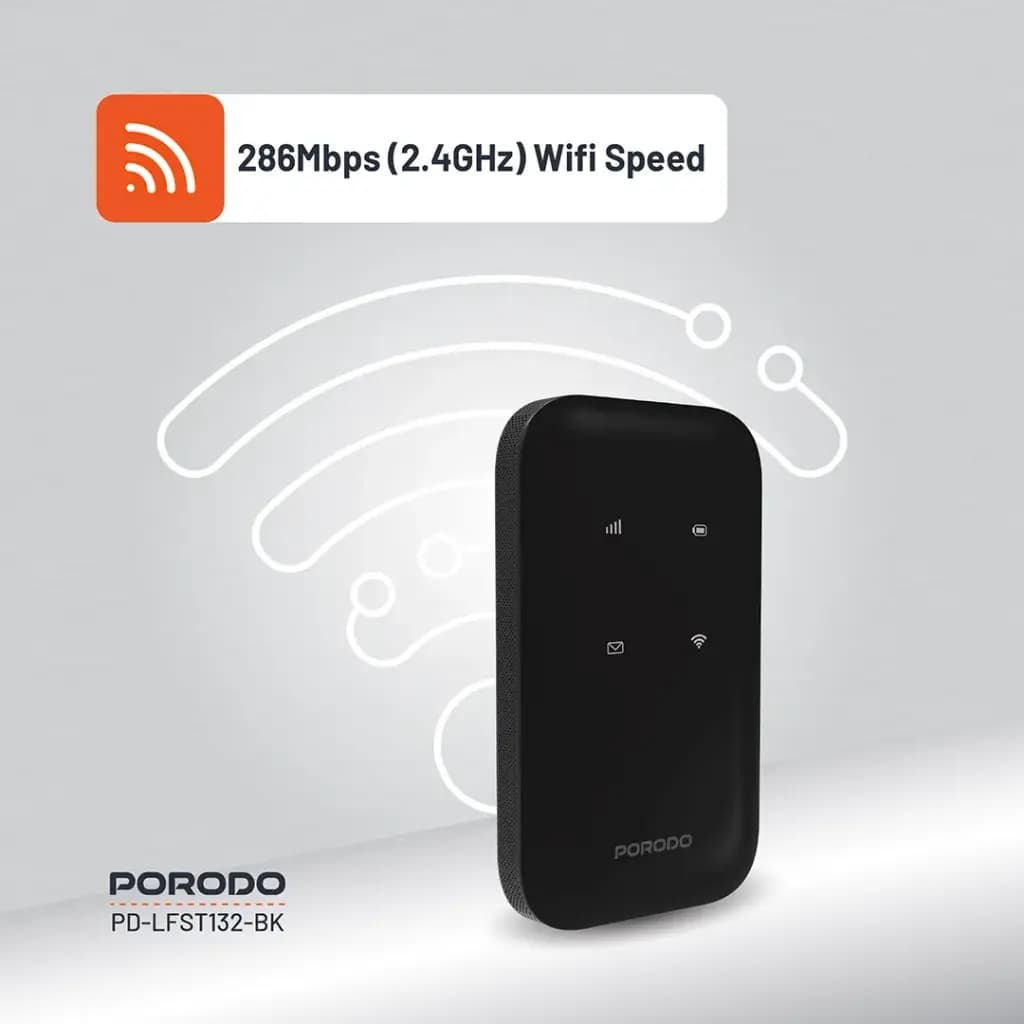 مودم همراه 4G LTE با پشتیبانی WiFi 6 پورودو مدل LFS132 — تصویر ۶