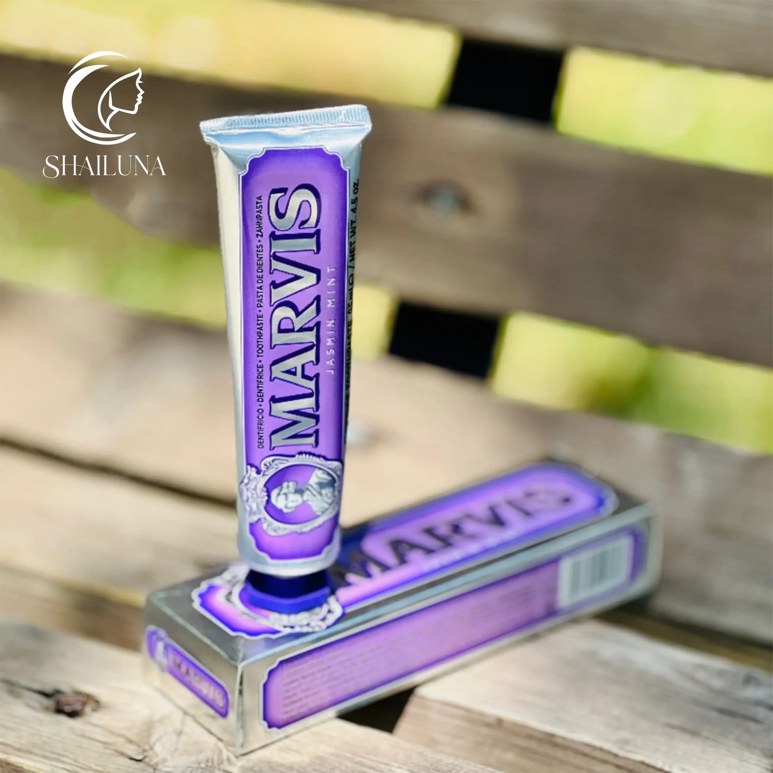 خمیردندان بنفش مارویس مدل یاس و نعنا Marvis Jasmin Mint — تصویر ۶