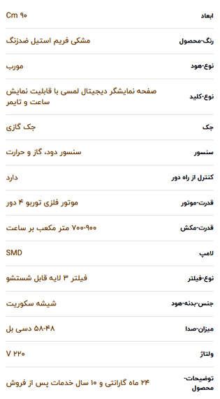 هود مورب آلتون مدل H305BN — تصویر ۳