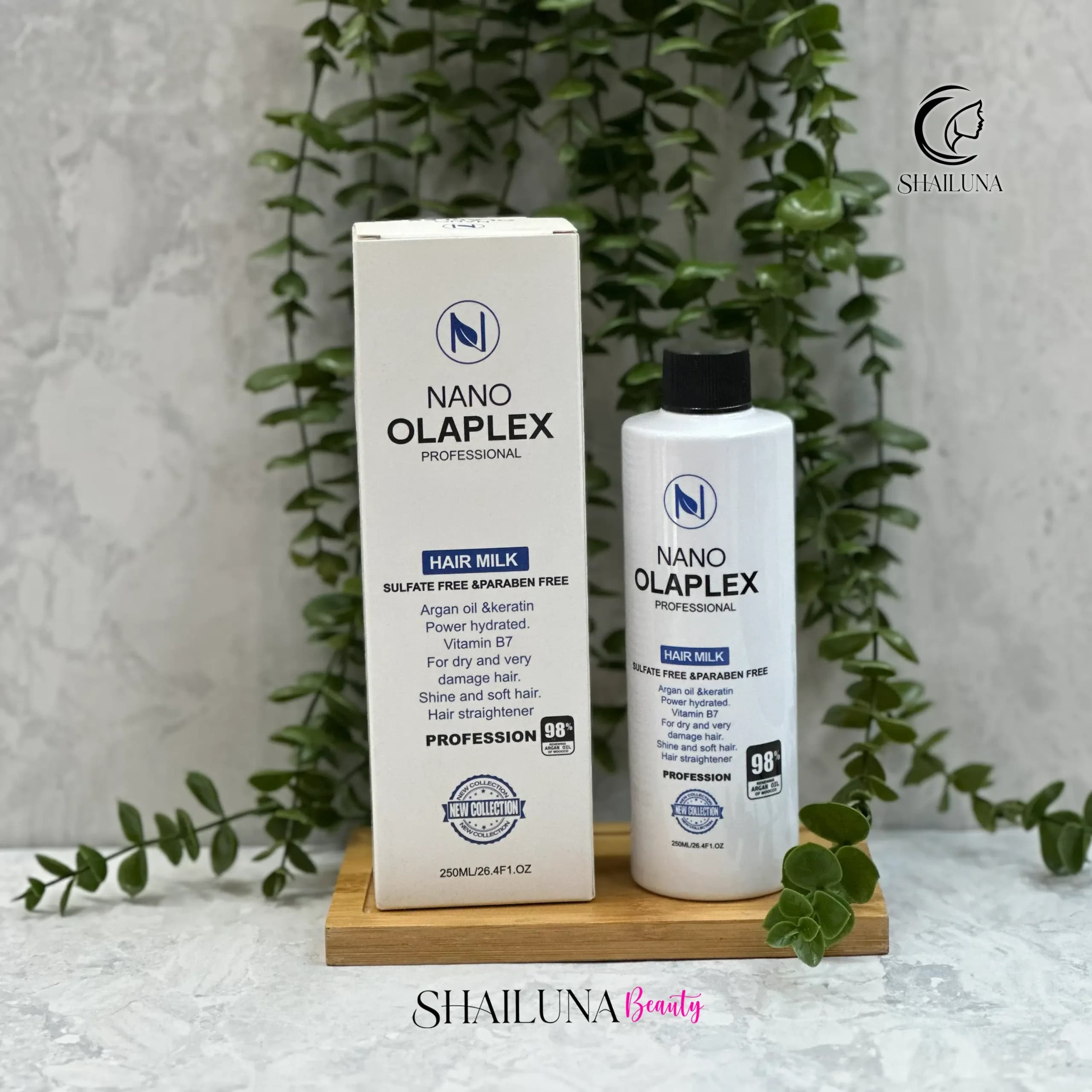 شیر مو نانو اولاپلکس (Nano Olaplex) حاوی آرگان و کراتین 250 میل — تصویر ۳
