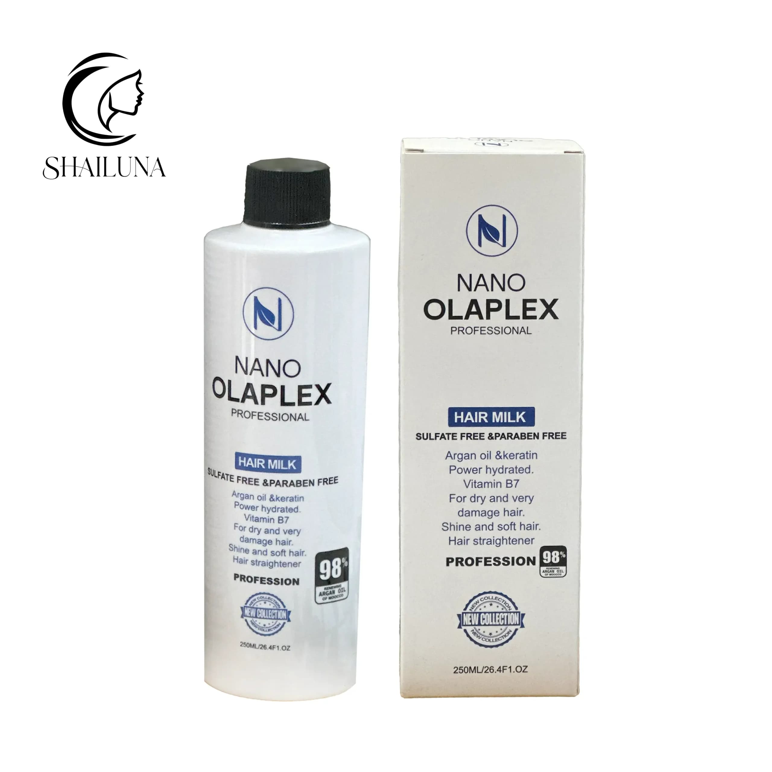 شیر مو نانو اولاپلکس (Nano Olaplex) حاوی آرگان و کراتین 250 میل — تصویر ۲