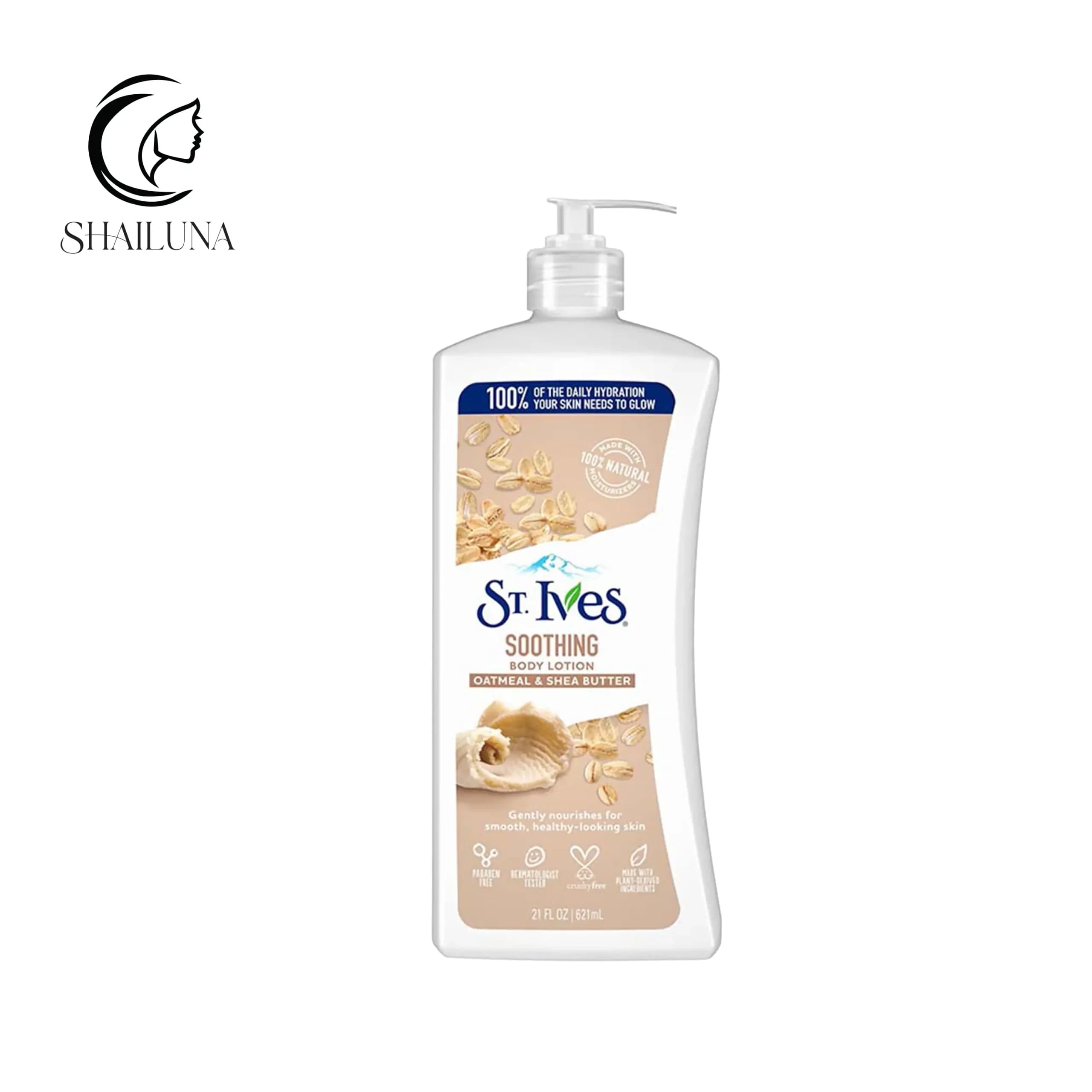 لوسیون بدن سینت ایوز St.Ives مدل شی باتر و جودوسر Shea Butter and Oatmeal