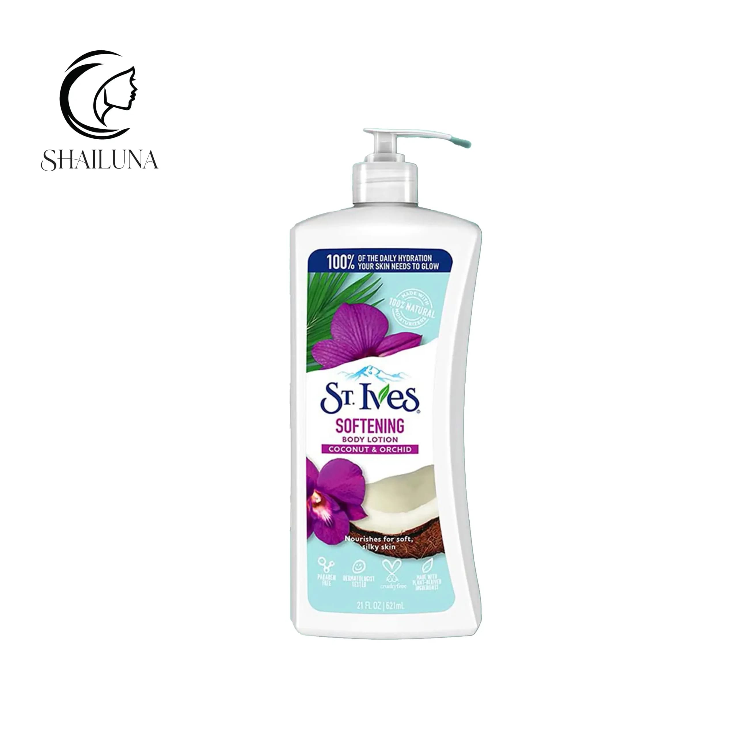 لوسیون بدن سینت ایوز St.Ives مدل نارگیل و گل ارکیده Softening Coconut and Orchid