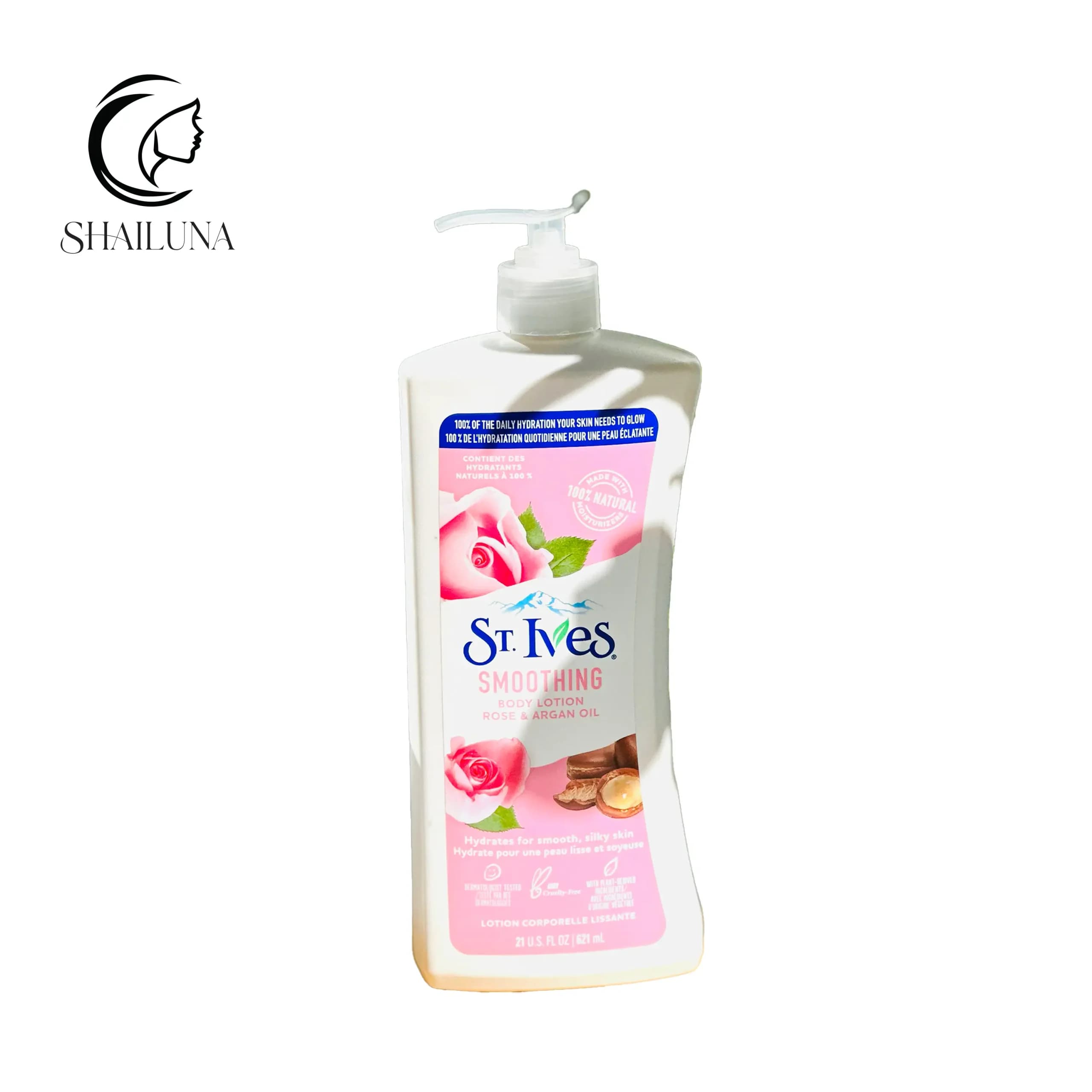 لوسیون بدن سینت ایوز St.Ives حاوی گل رز و روغن آرگان