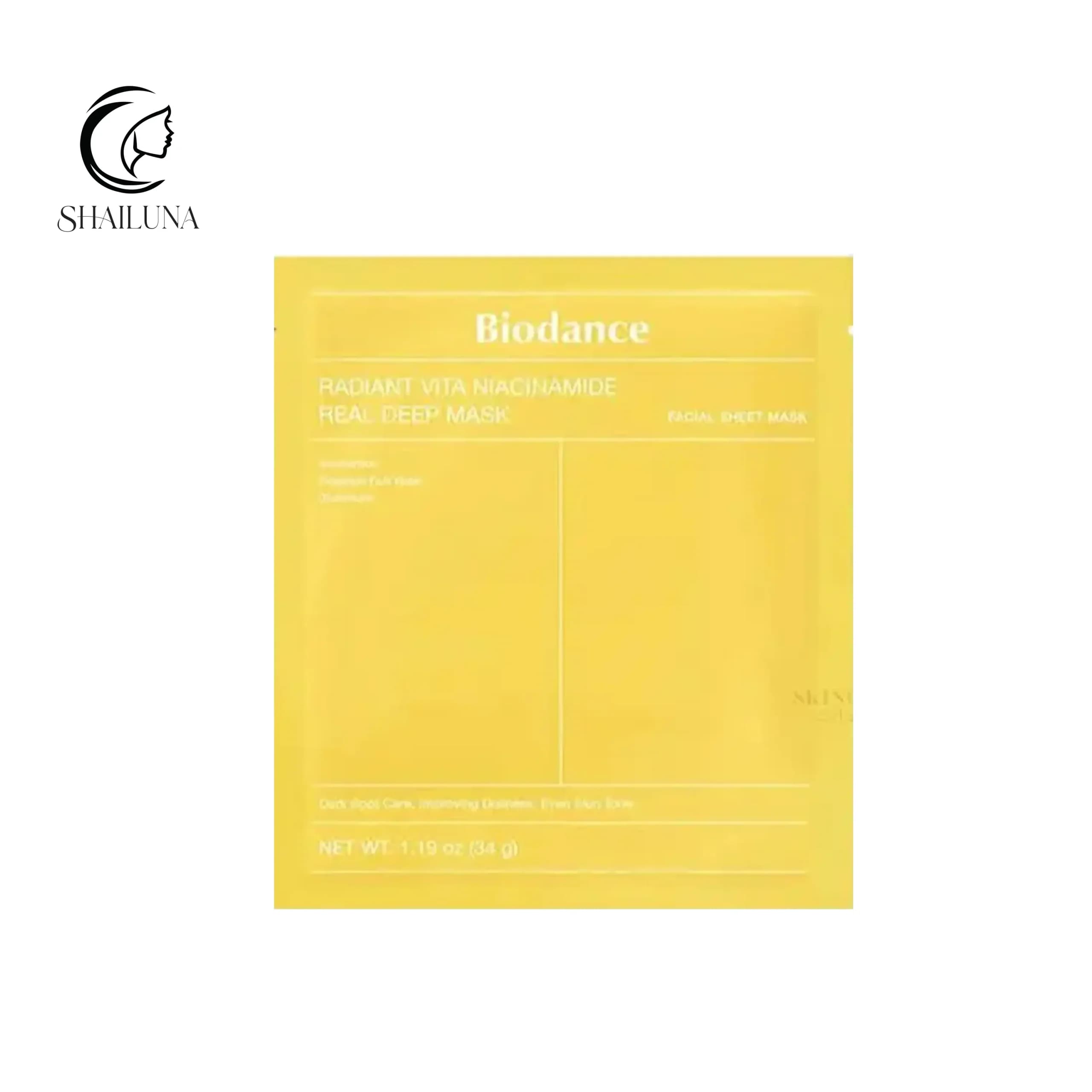 ماسک ورقه ای زرد بایودنس Biodance ویتا نیاسینامید