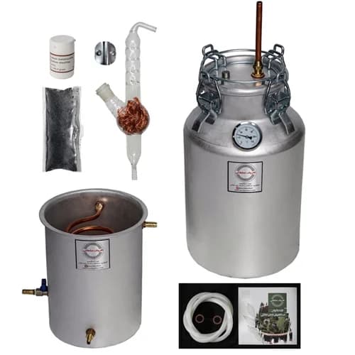 دستگاه تقطیر 25 لیتری با کندانسور آبی و پک ویژه