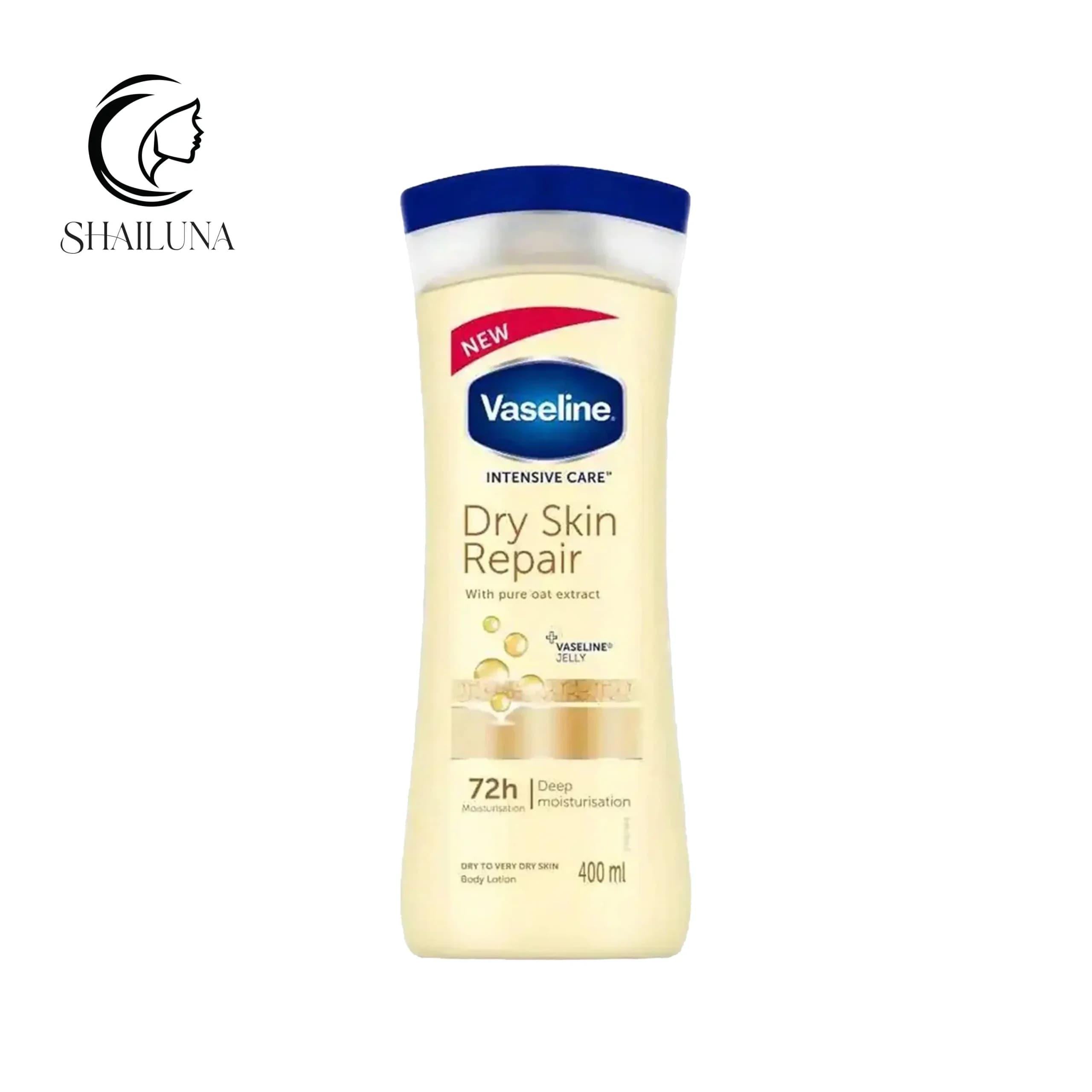 لوسیون بدن وازلین Vaseline مدل Dry Skin Repair زرد