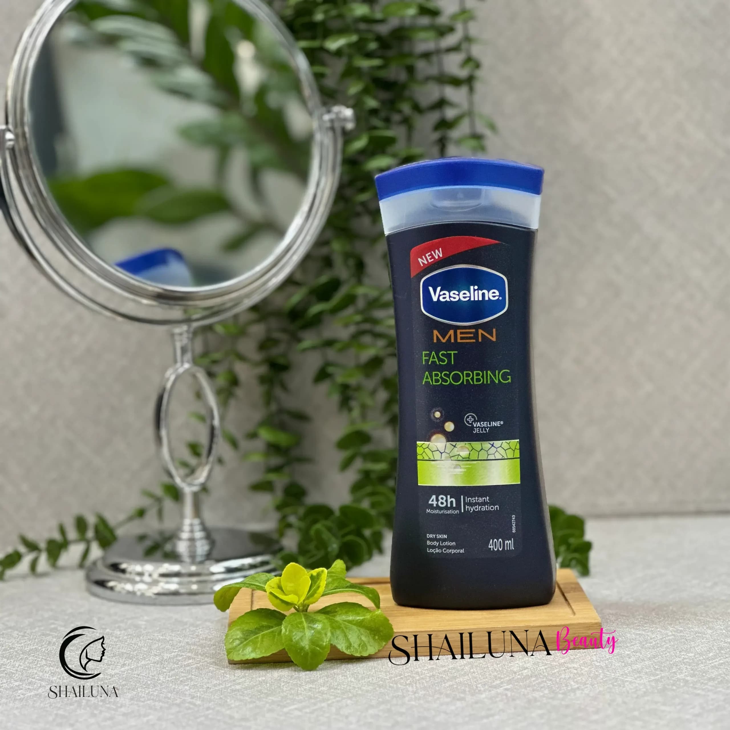 لوسیون بدن مردانه وازلین Vaseline مدل Fast Absorbing مشکی — تصویر ۳