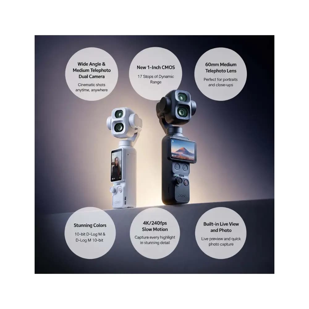 دوربین اسمو پاکت DJI Osmo Pocket 4P Gimbal — تصویر ۲