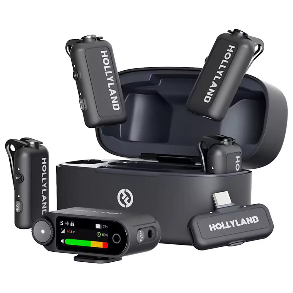 میکروفون یقه ای هالی لند HOLLYLAND Lark MAX 2 Combo-4 Person — تصویر ۲
