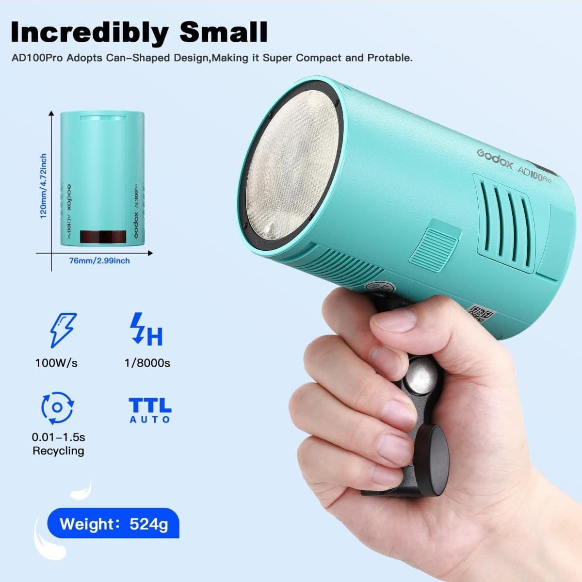 AD 100 PRO (BLUE)فلاش پرتابل — تصویر ۲