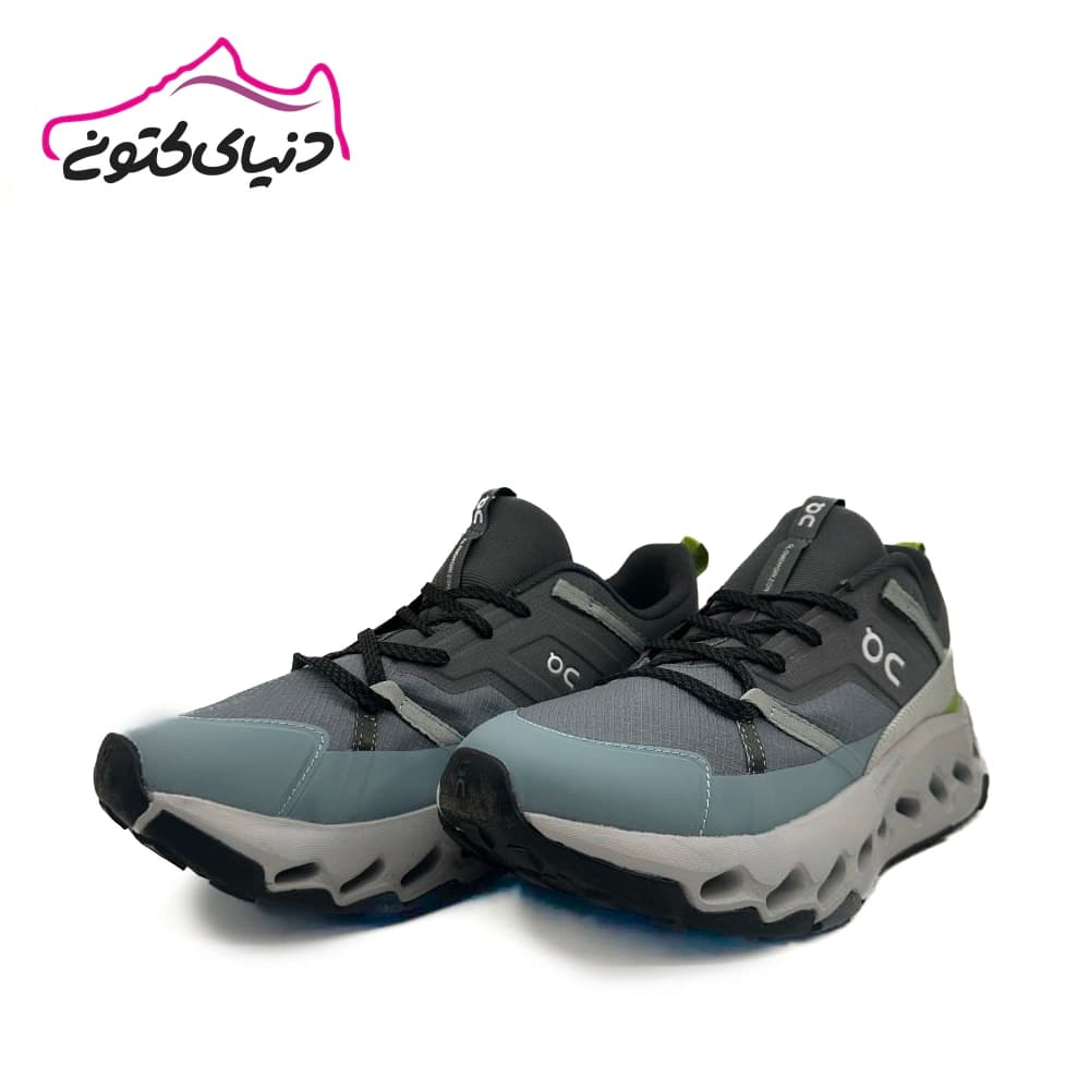 کتونی آن رانینگ Qc طوسی سبز اورجینال — تصویر ۲