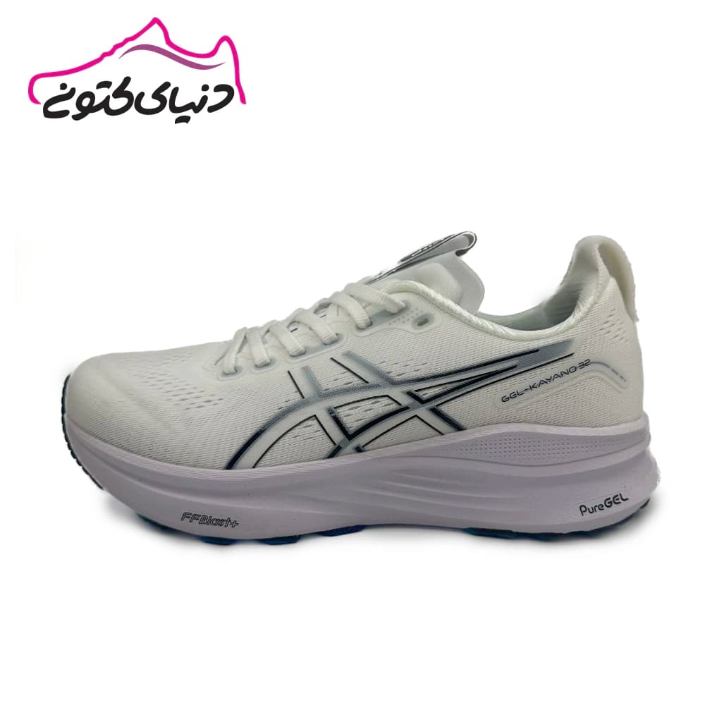 کتونی اسیکس کایانو سفید اورجینال