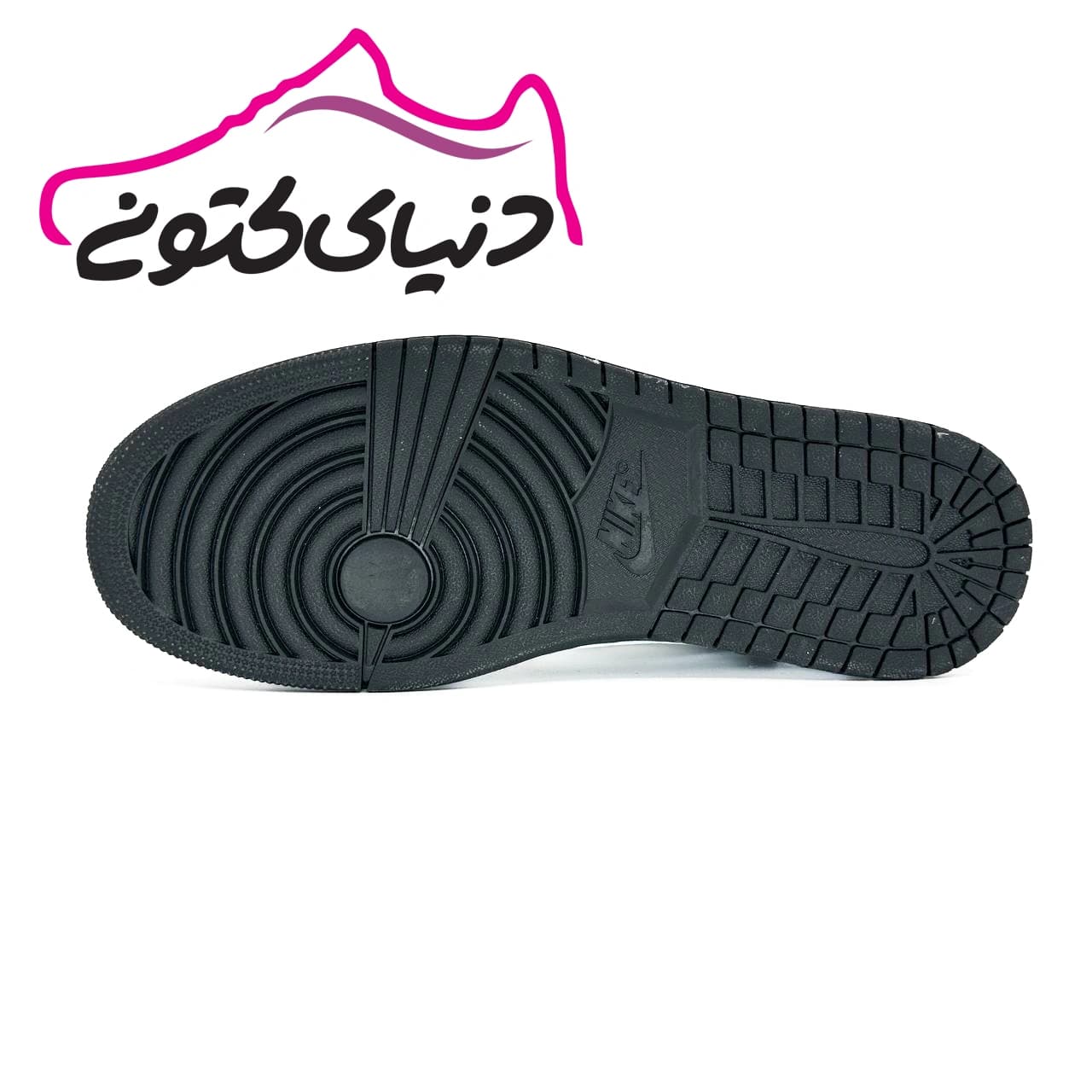 کتونی جردن تراویس مشکی سفید اورجینال — تصویر ۳