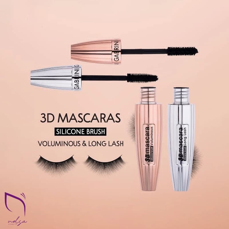 ریمل سه بعدی با برس سیلیکونی گابرینی Gabrini 3D Mascara