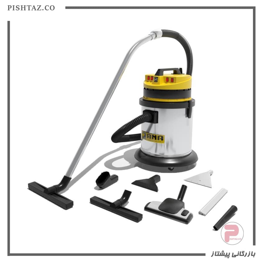 جاروبرقی سطلی نیمه صنعتی 50لیتری آب و خاک سه موتوره آنا (AEG 53WD pro)
