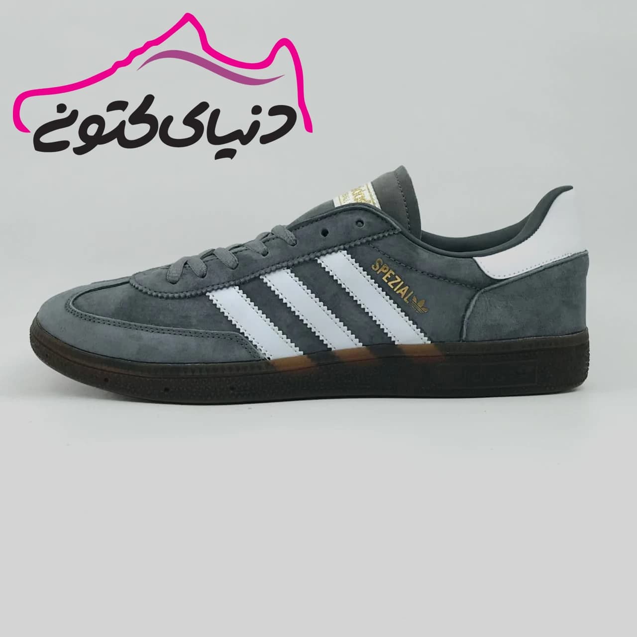 کتونی آدیداس سامبا خاکستری سفید اورجینال