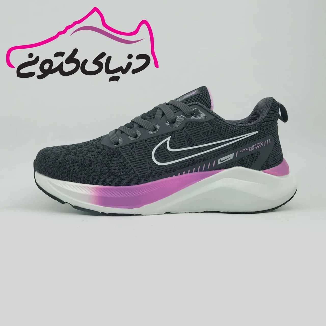 کتونی نایک زوم پگاسوس 36 خاکستری بنفش های کپی — تصویر ۲