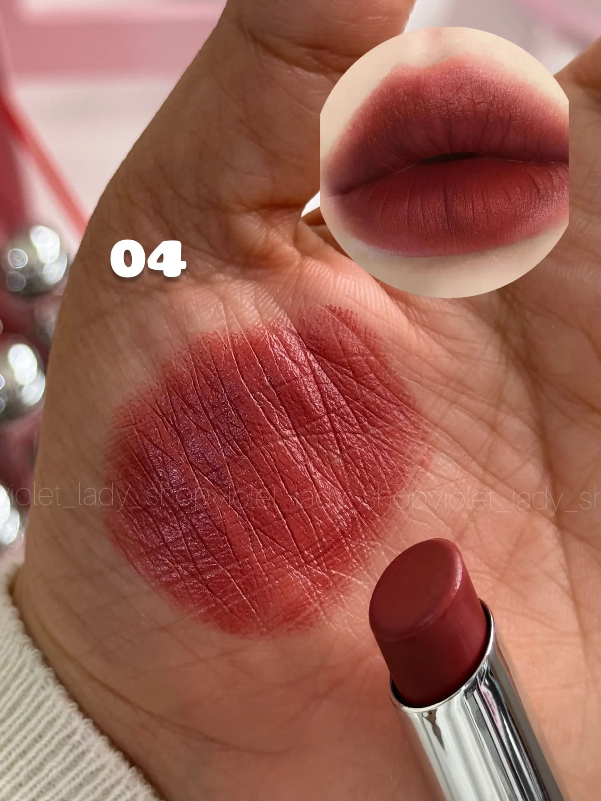 رژ جامد مخملی دورهو طرح Dior — تصویر ۸