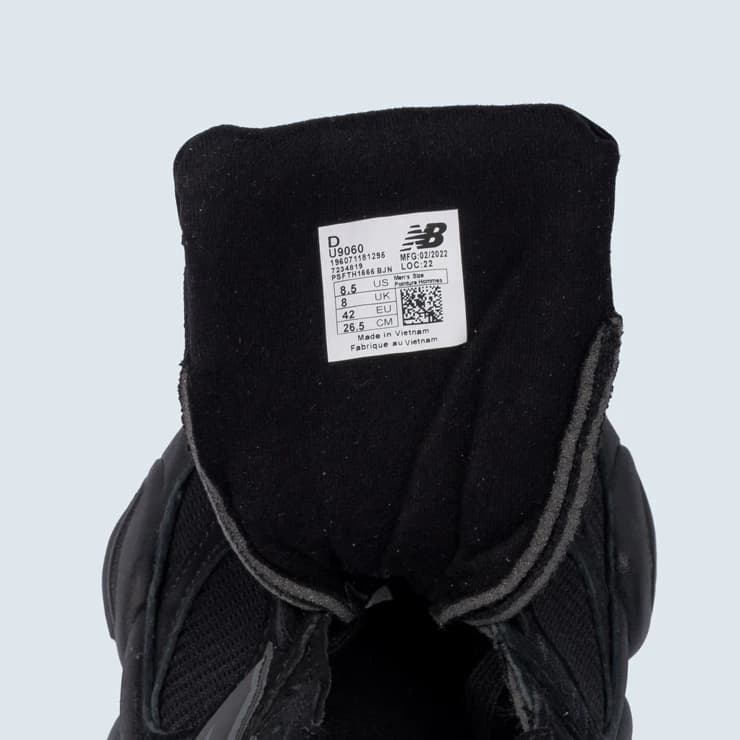 کتونی نیوبالانس 9060 تمام مشکی اورجینال — تصویر ۶