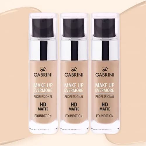 کرم پودر فول کاور شیشه ای GABRINI مدل HD — تصویر ۲
