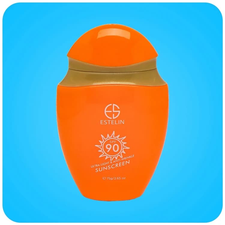 ضدآفتاب ضدچروک SPF90 استلین Estelin مدل Ultra Light & Anti Wrinkle Sunscreen(75 گرم) — تصویر ۵
