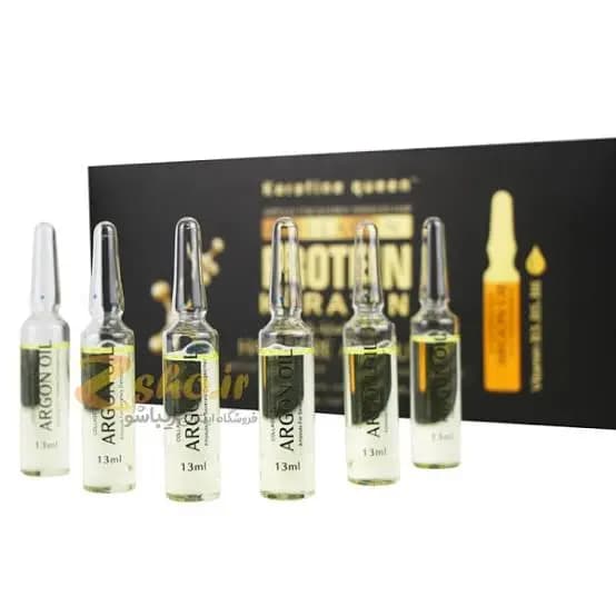 پک ویال 10عددی احیا کننده و تقویت کننده مو کراتین کویین Keratine Queen — تصویر ۶