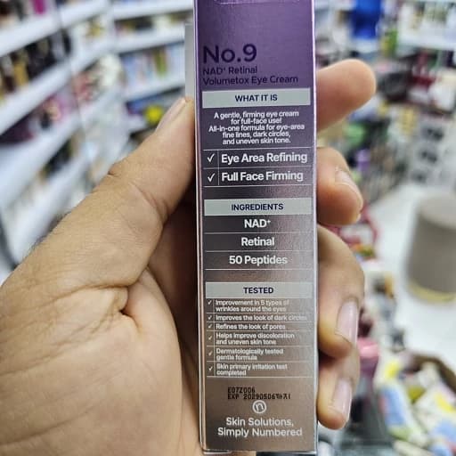 کرم دور چشم کره ای اورجینال حجم 20 میل درمان افتادگی ،تیرگی،خطوط ریز دورچشم — تصویر ۴