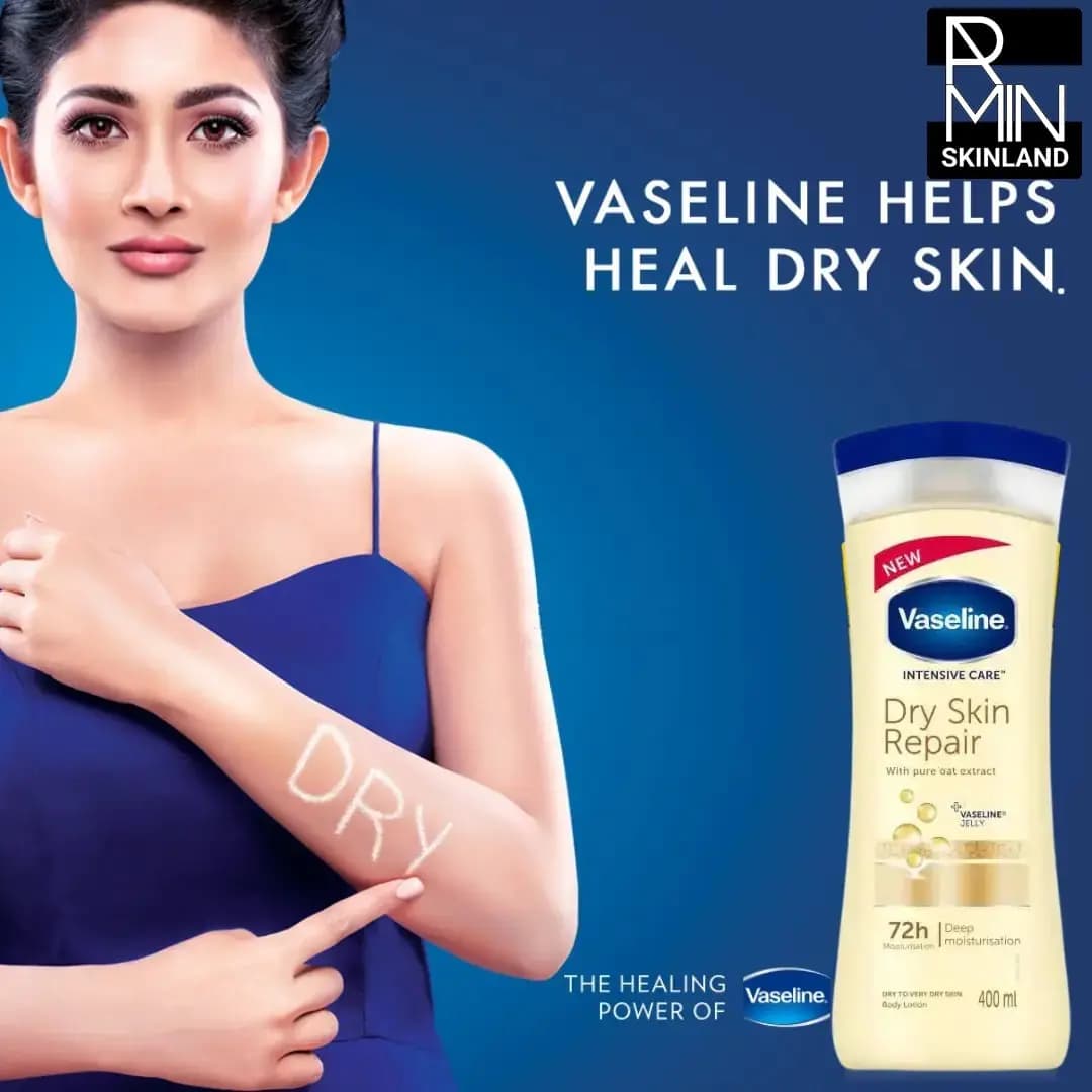 لوسیون بدن وازلین Vaseline حاوی عصاره جودوسر مدل Dry Skin Repair مناسب پوست خیلی خشک حجم 400 میلی — تصویر ۴