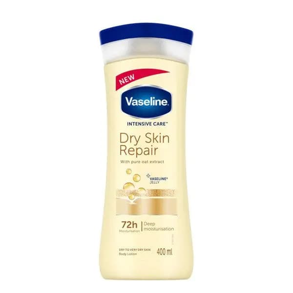 لوسیون بدن وازلین Vaseline حاوی عصاره جودوسر مدل Dry Skin Repair مناسب پوست خیلی خشک حجم 400 میلی