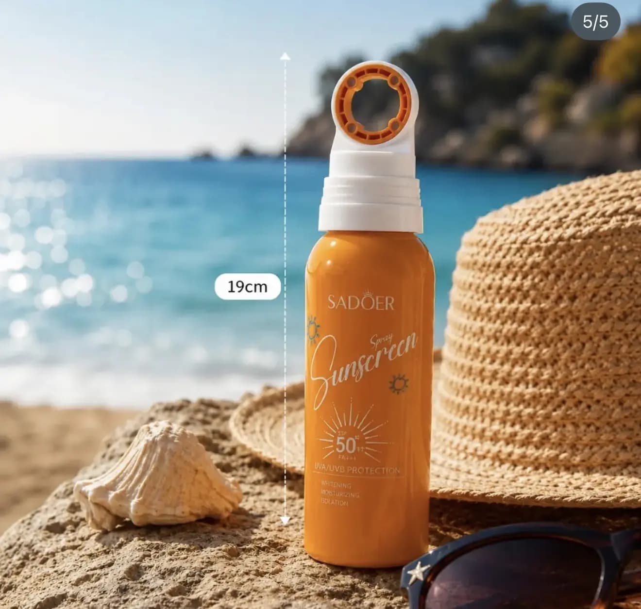 اسپری ضدآفتاب SPF50و روشن کننده SAODER — تصویر ۴