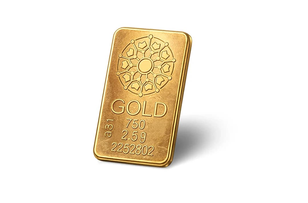 شمش طلای زربد 2.5 گرم 18 عیار