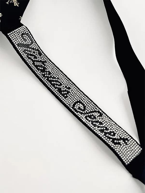 ست شورت و سوتین اسفنجی بند نگینی اروپایی N0005 کد 39277 — تصویر ۴