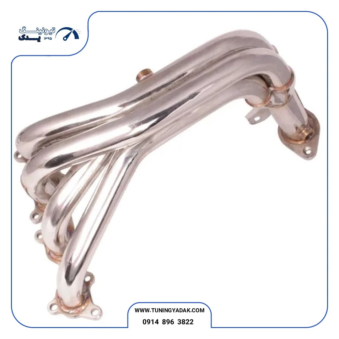 هدرز استیل HZ Power موتور TU5 رانر بلند پژو ۲۰۶، ۲۰۷ و رانا
