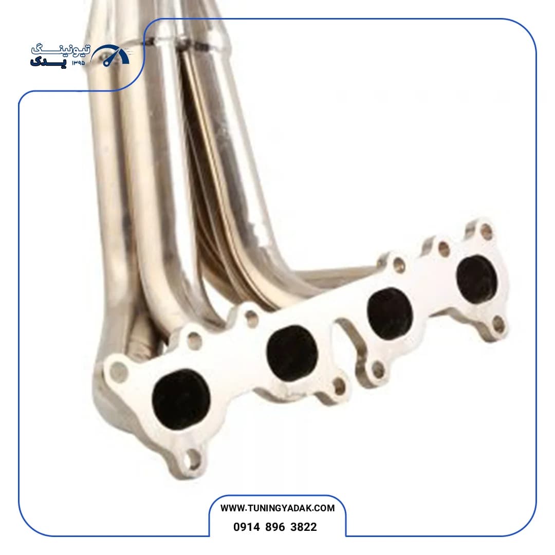 هدرز فولادی HZ Power موتور TU5 رانر کوتاه پژو پارس و SLX405 — تصویر ۲