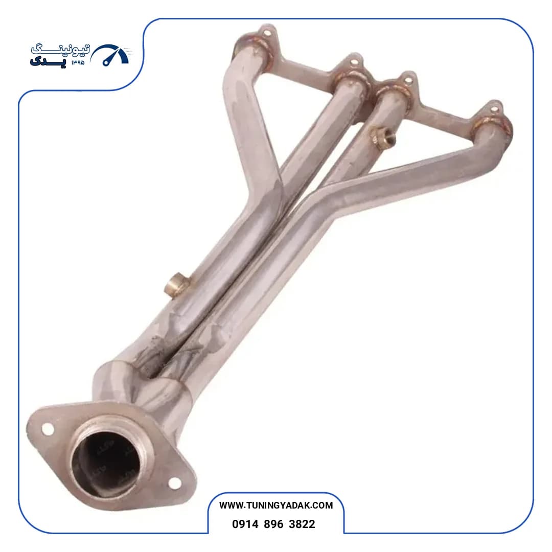 هدرز استیل HZ Power موتور XU7 رانر بلند ۱-۴ پژو ۴۰۵ و سمند