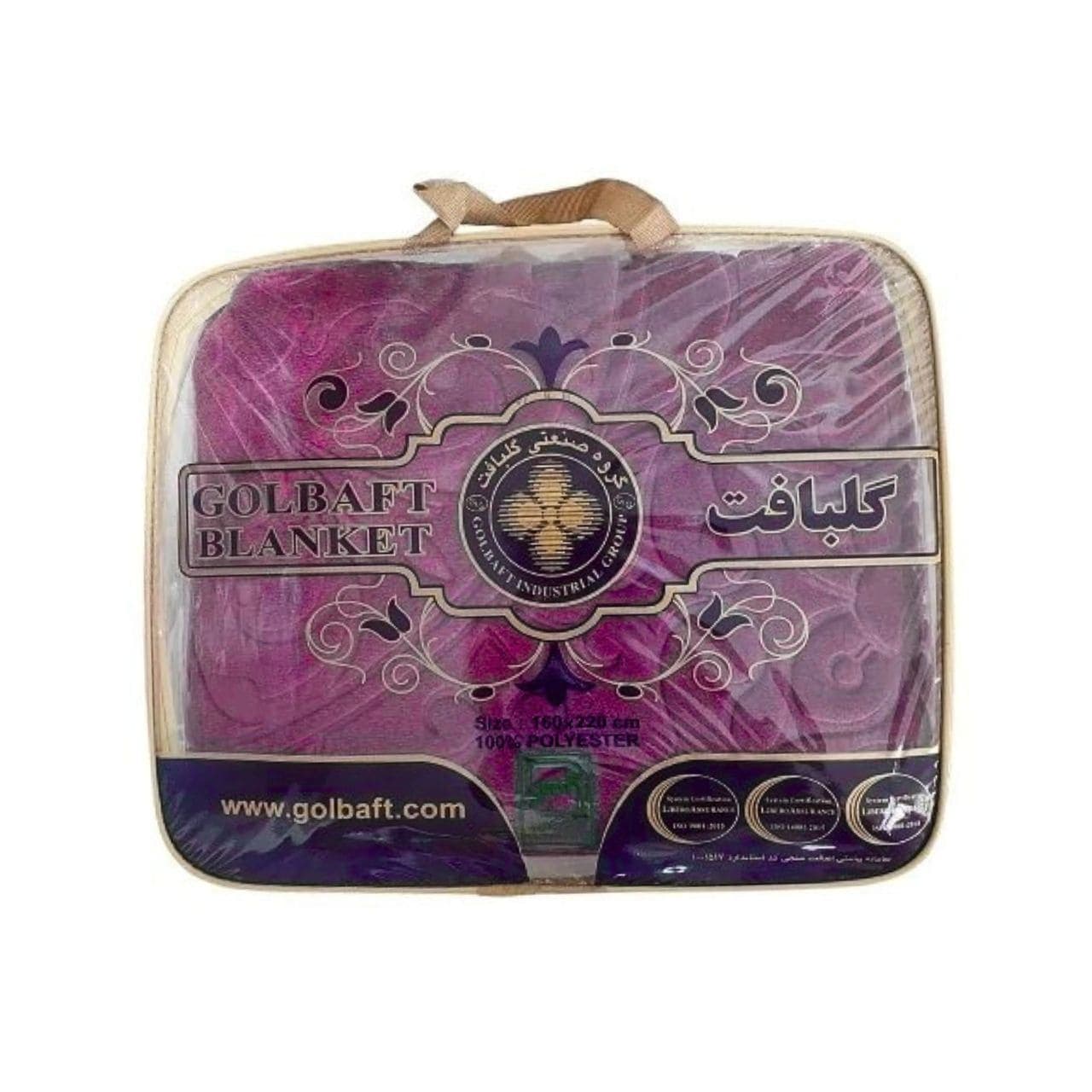 گلبافت گل برجسته یکنفره بنفش شرابی – کد 35091 — تصویر ۲