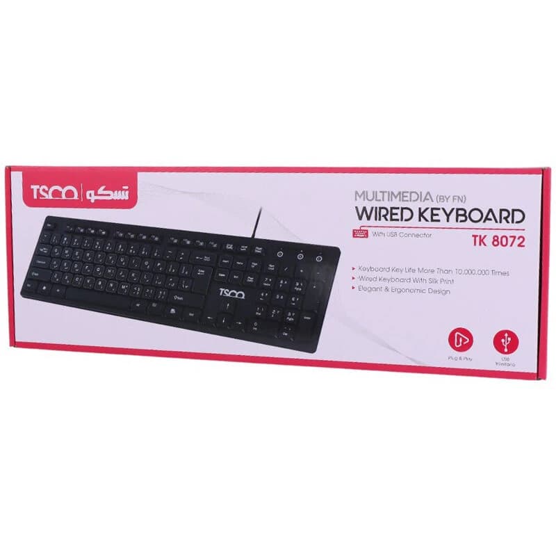 کیبورد تسکو با سیم TK 8072 — تصویر ۳