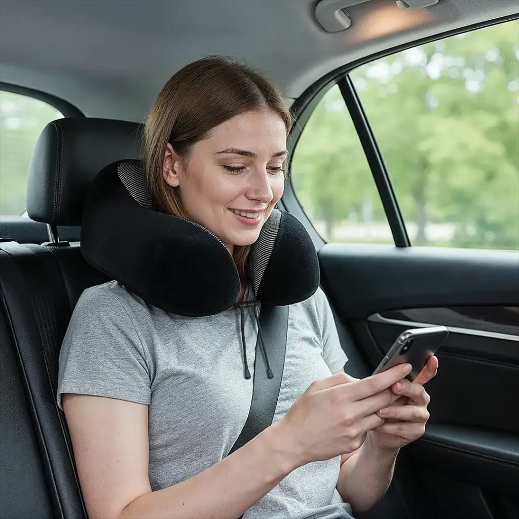 ست بالش گردنی و پتوی مسافرتی پورودو لایف استایل مدل Travel Comfort Duo — تصویر ۳