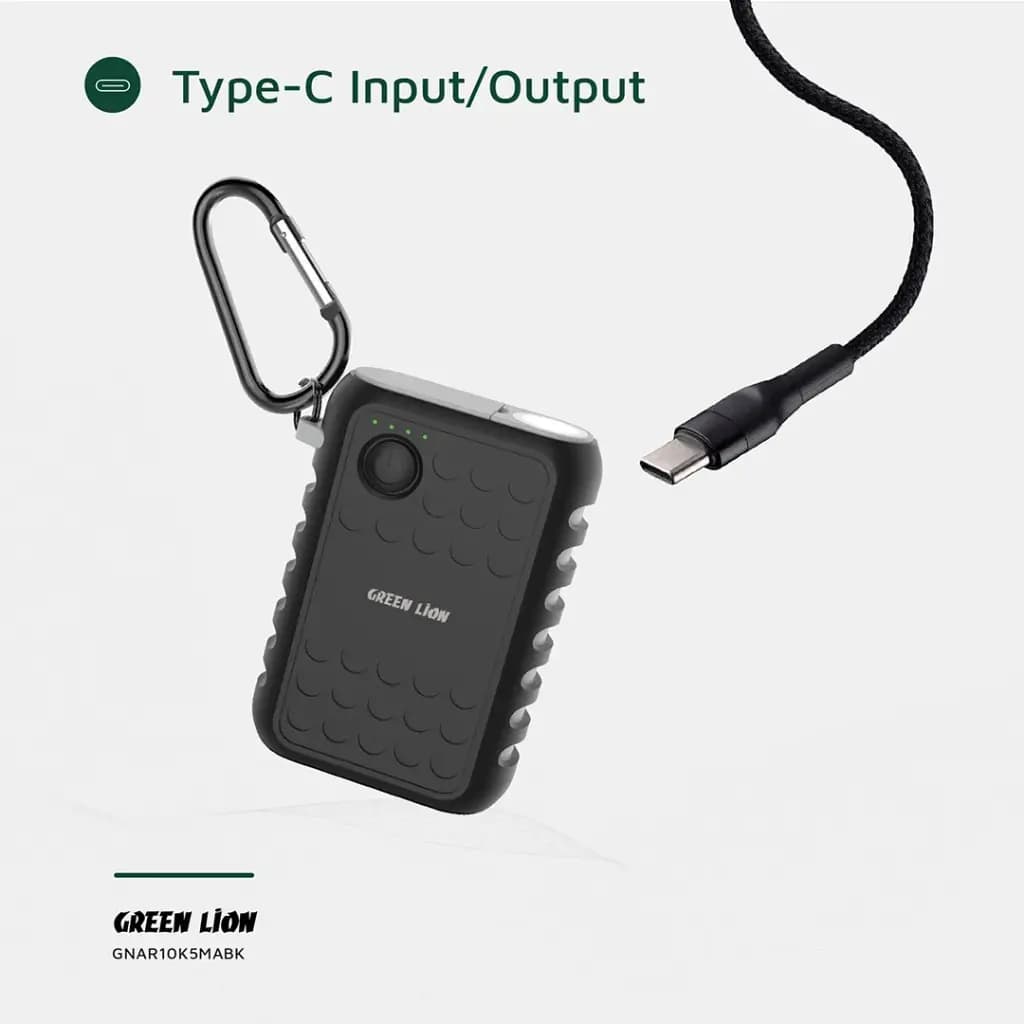 پاوربانک ۱۰۰۵۰ میلی‌آمپر PD 20W گرین لاین مدل Armor — تصویر ۲