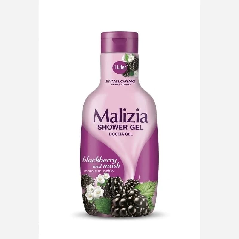 شامپو بدن مالیزیا (Malizia) رایحه توت سیاه و مشک (Blackberry and Musk) حجم 1000 میل