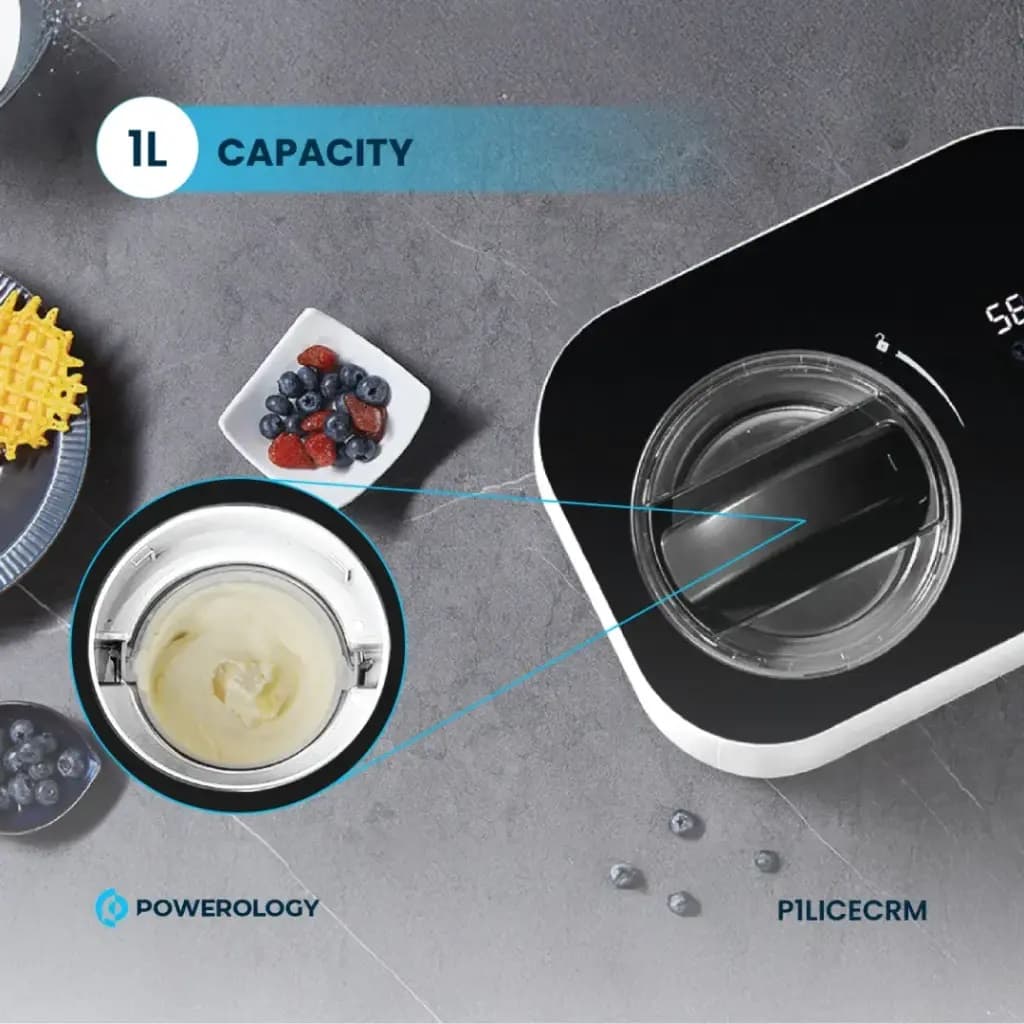 دستگاه بستنیساز و ماستساز 1 لیتری پاورولوژی مدل P1LICECRM — تصویر ۵