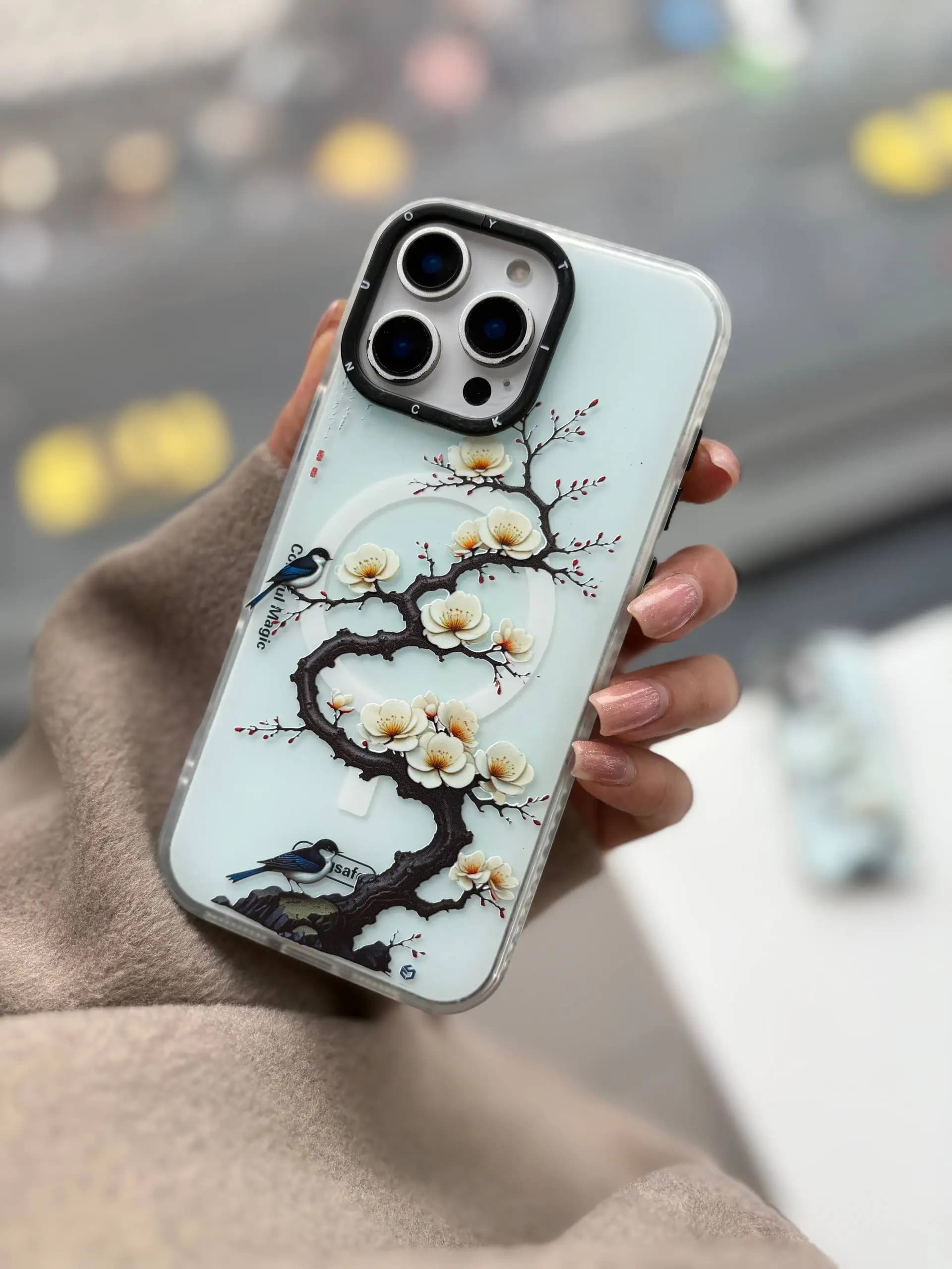 قاب آیفون و سامسونگ شکوفه ELEGANT(c12)