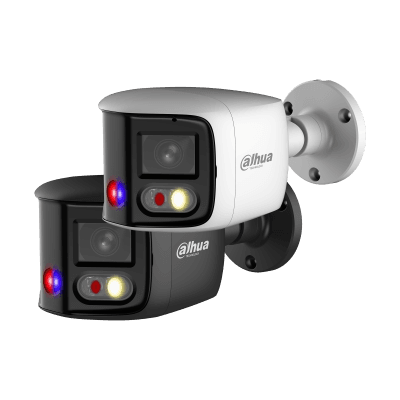 دوربین داهوا IPC-PFW3849S-A180-AS-PV | 2x4MP دوربین دو لنزی ۱۸۰ درجه TiOC WizSense با هشدار صوتی نوری و تشخیص هوشمند — تصویر ۲
