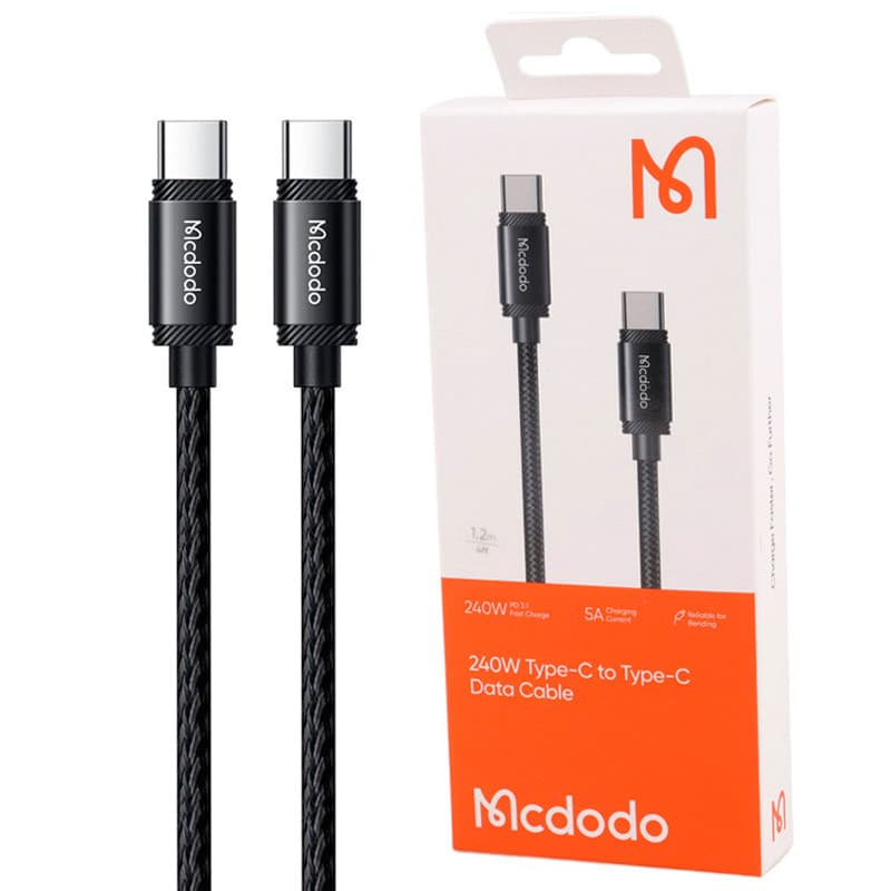 کابل تبدیل فست شارژ Mcdodo CA-3680 Type-C to Type-C PD 5A 240W