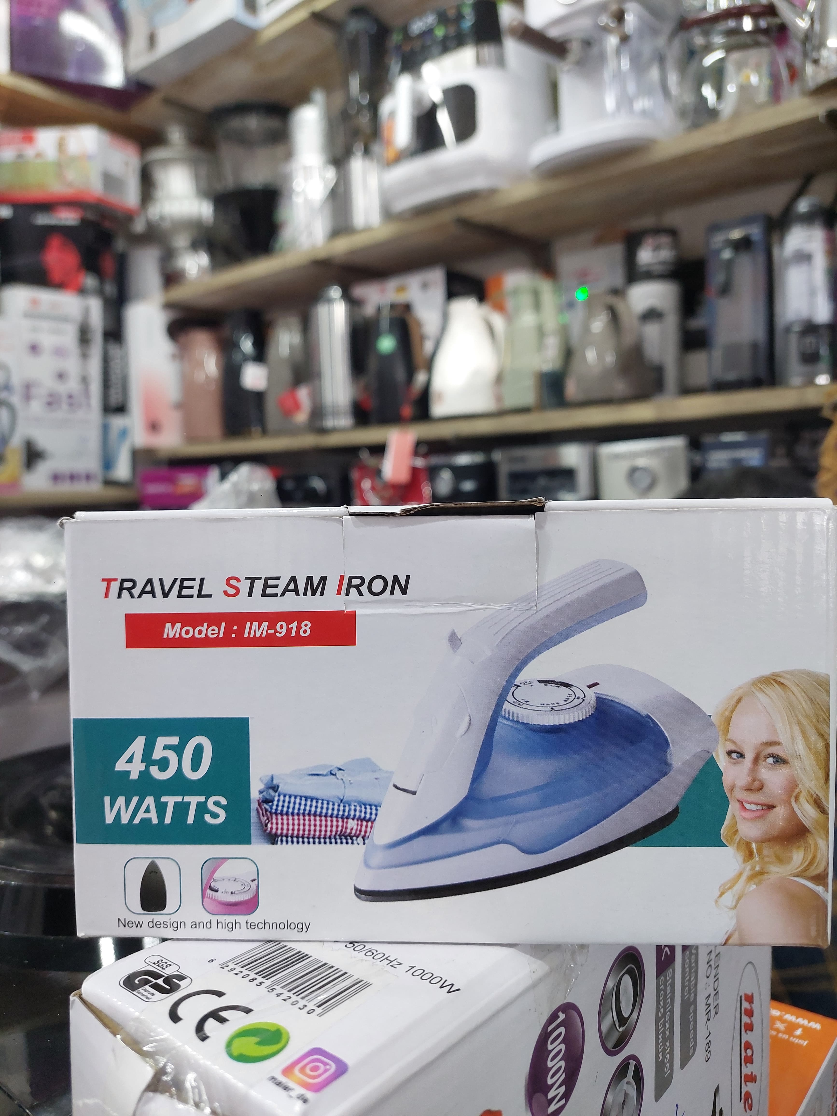 TRAVEL STEAM IRON Model: IM-918 Rated Power: 450